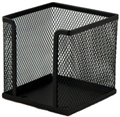 Бокс металлический для бумаги BuroMax, 100 х 100 x 100 мм, цвет: черный (BM.6215)