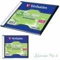 Компакт-диск перезаписываемый (CD-RW) "VERBATIM", 700Mb/80min/12x